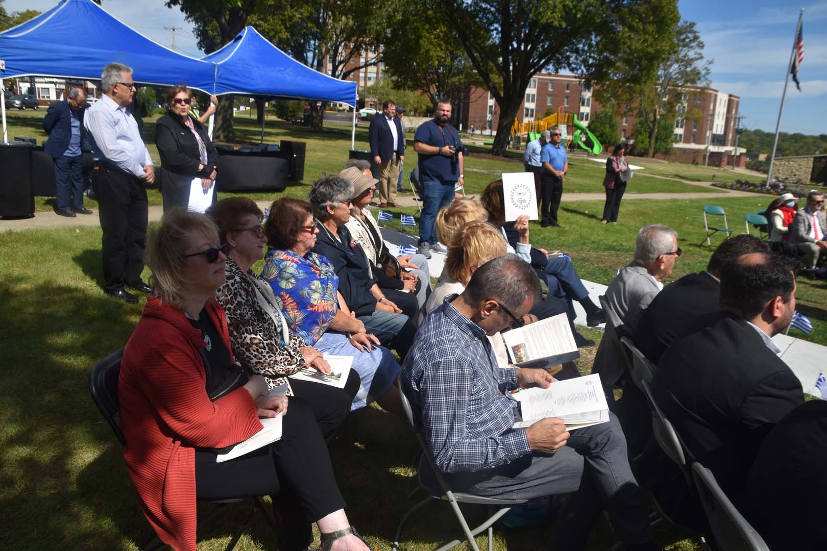 September 25th 2021 monument unveiled in Aurora Illinois - Guests and Supporters