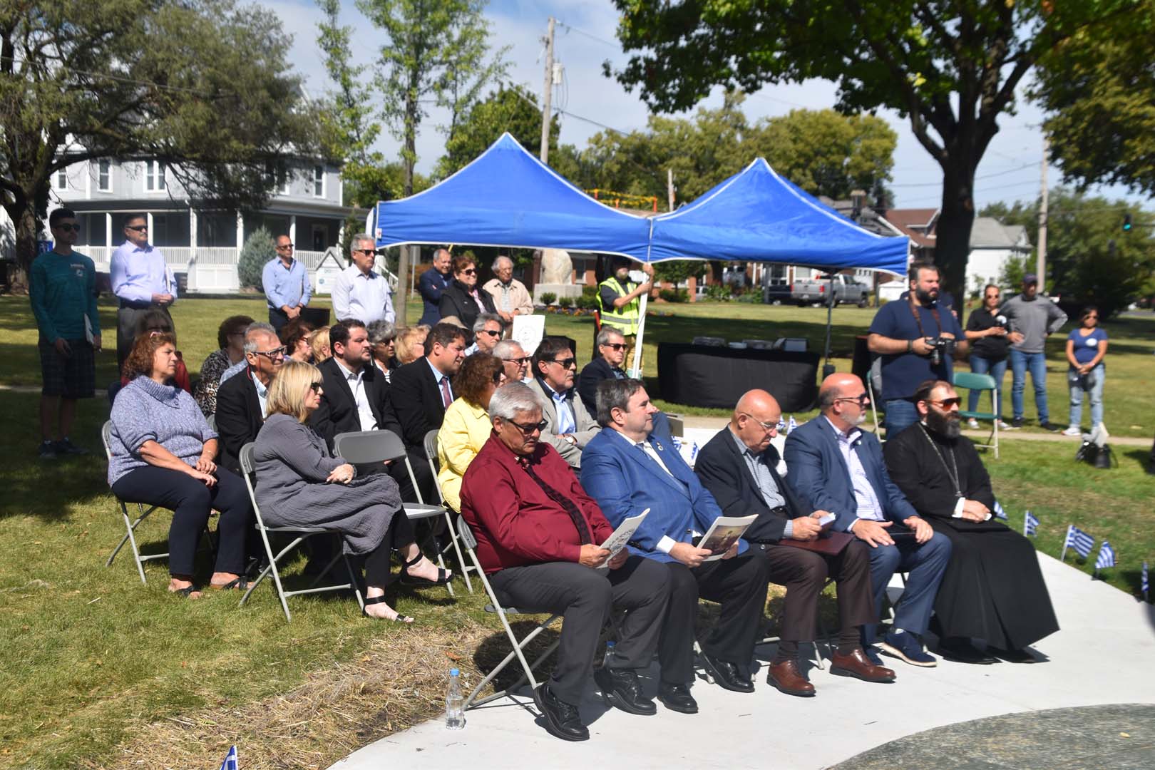 September 25th 2021 monument unveiled in Aurora Illinois - Guests and Supporters