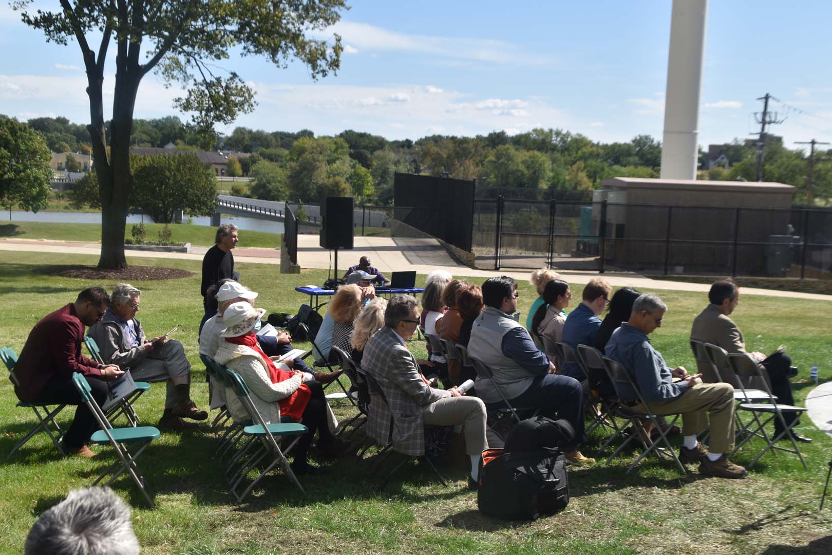 September 25th 2021 monument unveiled in Aurora Illinois - Guests and Supporters