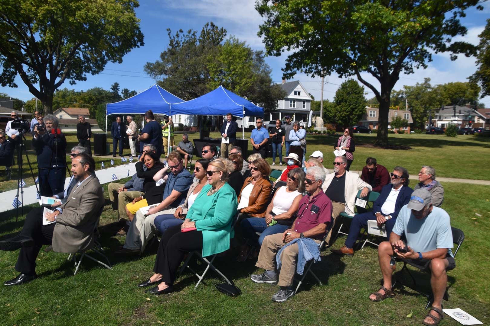 September 25th 2021 monument unveiled in Aurora Illinois - Guests and Supporters