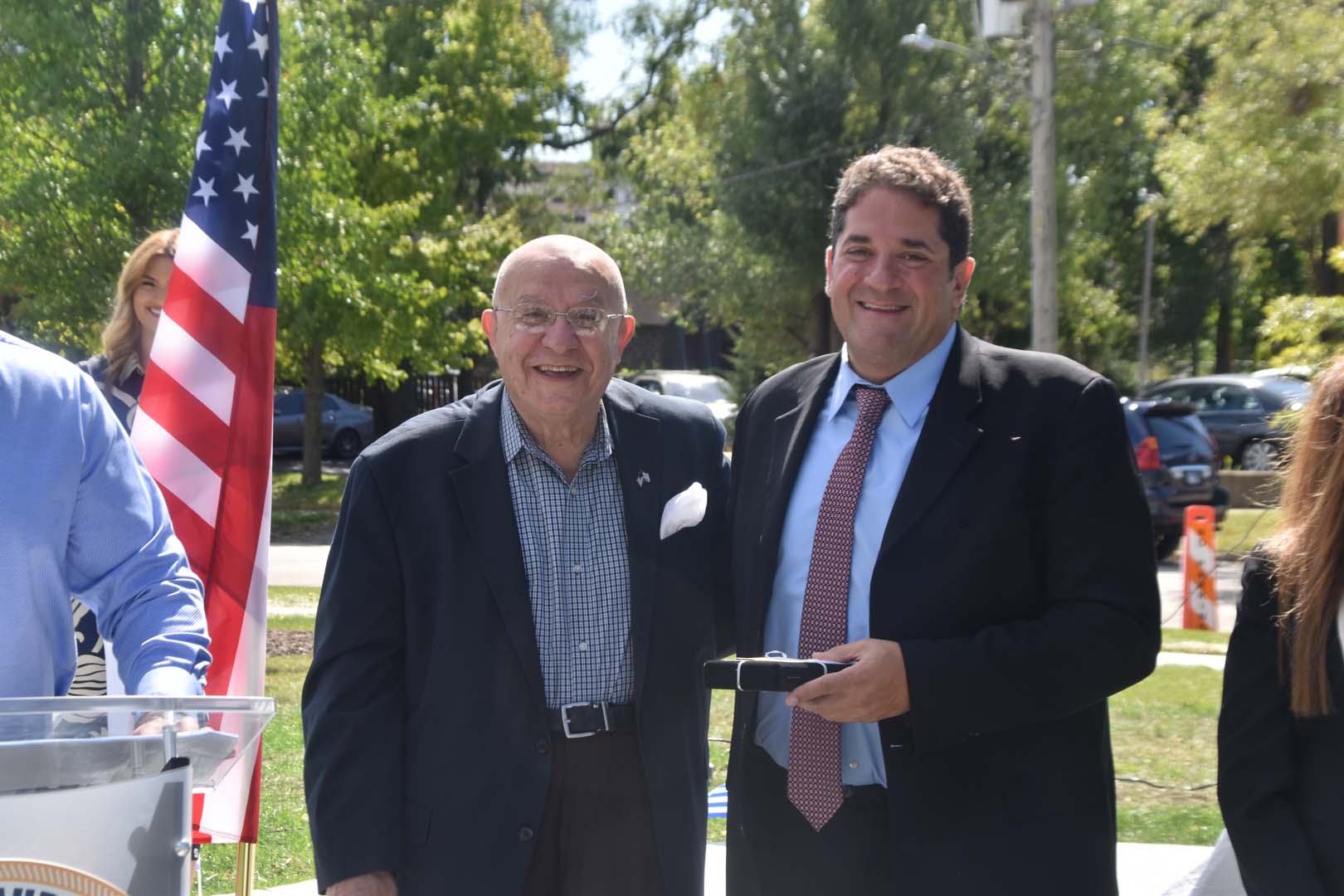 September 25th 2021 monument unveiled in Aurora Illinois - Panagiotis Nikolopoulos, Michael Poulakidas