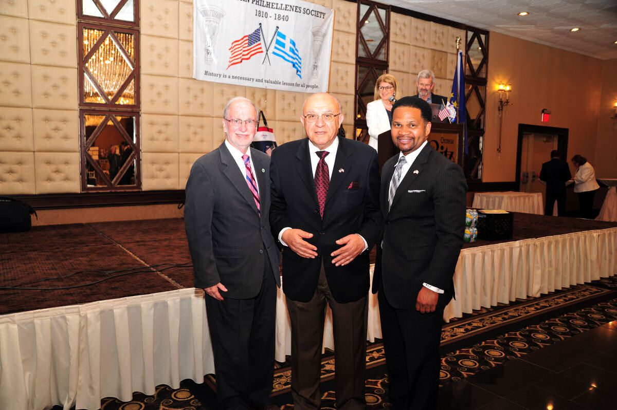 2019 Skokie Mayor Vandusen, Peter Nikolopoulos & Aurora Mayor Irvin