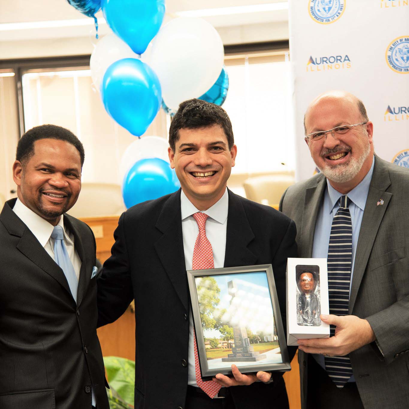 December 16th 2021 American Philhellenes Society and the City of Aurora held a reception to honor Consul General of Greece in Chicago Emanuel Koubarakis