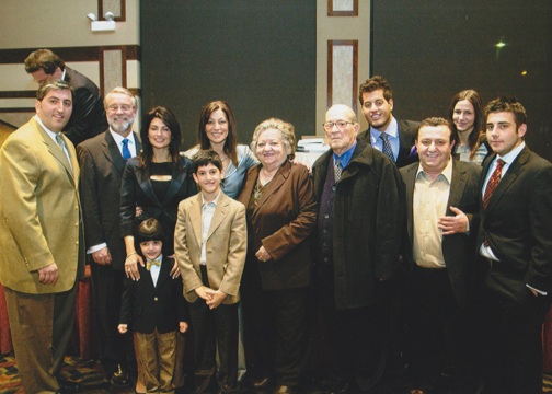 The Bousis Family and guests with Mayor Thomas Weisner
