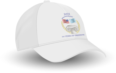 freedom is not free american philhellenes society giveaway hat