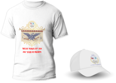 freedom is not free american philhellenes society giveaway hat and t-shirt